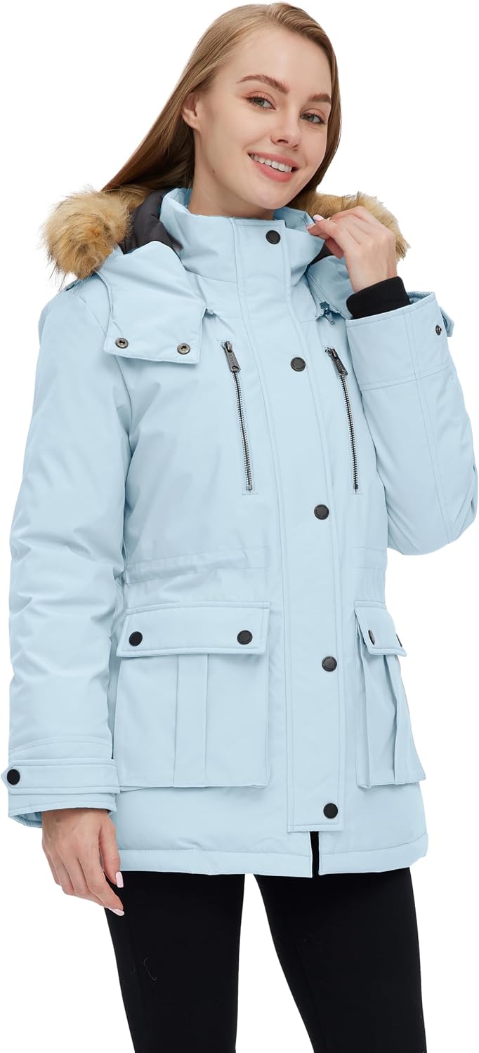 wantdo Quilted Winter Coat Warm Puffer Jacket Thick Parka image 2