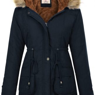 Winter Coats Fleece Parkas Anoraks Hooded Military Jacket image 1