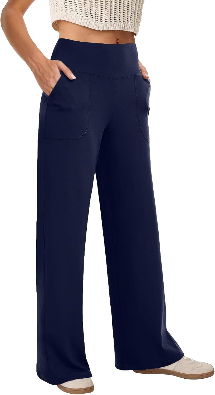 COPYLEAF Wide Leg Pants Woman High Waist Casual Lounge Yoga image 1