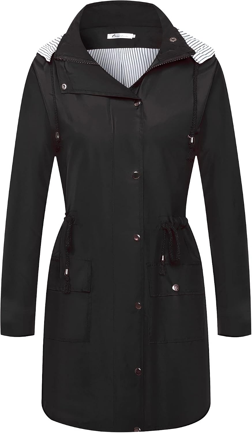 Rain Jacket Women Windbreaker Striped Climbing Raincoats image 2